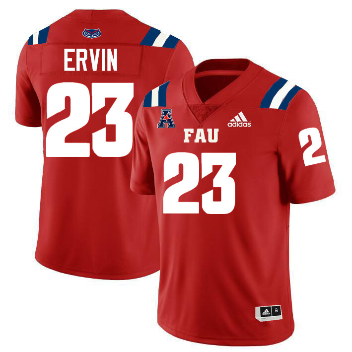 Ethan Ervin FAU Jersey,Florida Atlantic Owls Football Jersey,Uniforms,Gears-Red